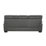 ZUN Modern Sleek Design Living Room Furniture 1pc Sofa Dark Gray Fabric Upholstered Comfortable Plush B01167250