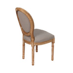 ZUN French Country Dining Chairs with Round Back Set of 2, Upholstered, Solid Wood Legs, Side Chairs for 26233100