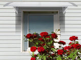 HT-100 x 80 Household Application Door & Window Rain Cover Eaves Canopy White & 26750828