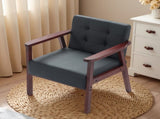 25.39"Accent Armchair,Modern Upholstered Armchair with Solid Wood Frame,Comfy Reading Accent 38429659