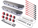 Polished Valve Covers with Lgnition Coils and Wires Fit for Chevrolet GM LS1 LS2 LS3 Clearance for 01724899