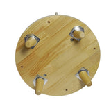 3-Layer Rotating Bookcase 360 Rotating Display Rack Pine Wood Rotating Bookshelf 17708512