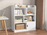 Kids Bookcase, Bookshelf with 6 Compartments, Freestanding Shelves and Cube Organizer, for Bedroom W808P171979