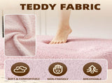 Modern Floor Sofa with 2 Pillows,Convertible Teddy Fabric Foam-Filled Sleeper Sofa Bed,15" Twin Size 21223592