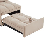 ZUN 4 in1 Multi-Function Single Sofa Bed with Storage Pockets,Tufted Single Pull-out Sofa Bed with W2186P163737
