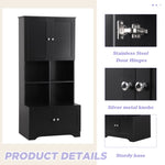 ZUN Tall and Wide Bathroom Floor Storage Cabinet, Bathroom Storage Unit, Freestanding Cabinet with 4 N725P179705B