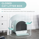 ZUN Fully Enclosed Cat Litter Box/Cat Litter Box 85373998