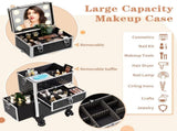 2-in-1 cosmetic case with LED three-color changing light, dual USB ports, dual-wire, slide-out front 02763179