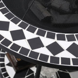 30" Outdoor Fire Pit Dining Table, 3-in-1 Round Wood Pit Bowl, Patio Ice Bucket with W2225142618