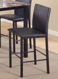 ZUN Citico Metal Counter Height Dining Chairs with Black Metal Frame, Set of 4 T2574P164811