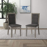Dining Chairs Set of 2 Wood Dining Room Chair with MDF sponge Back, Kitchen Room Chair Side Chair, W876126495
