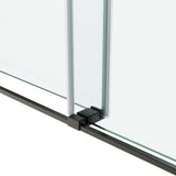 66*76" Frameless Double Sliding Shower Door, Double Shower Door, 3/8 SGCC Tempered Glass, T3177P320592