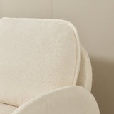 59" Sofa Small Couch for Living Room, Sherpa Fabric Upholstered Sofa Couch, Small W1765P172413