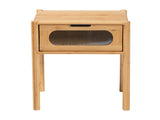 Modern Transitional Natural Brown Bamboo Wood 1-Drawer End Table 91721058