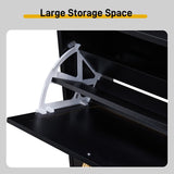 2 dump buckets with high-leg arched rattan surface shoe cabinet particle board plastic rattan 60985833