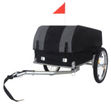 Heavy-Duty Bike Cargo Trailer with Removable Waterproof Cover 88 lbs Capacity, 16" All-Terrain W2932P289393