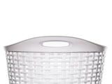 (3 pack) Flexible Wicker Round Laundry Hamper, White Plastic(Shipment from Walmart) 94552945