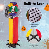 4.5FT Halloween clown decoration with LED eyes and phrase recording 44208862