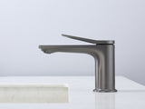 Gun Gray Single Hole Bathroom Faucet,Laundry Vanity Sink Faucet with Two 3/8" HosesUnable ship on 47030260