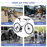 24 Speed Hybrid bike Disc Brake 700C Road Bike For men women's City Bicycle W1019112679