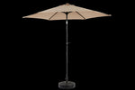 ZUN 9FT Outdoor Patio Umbrella Outdoor Table Umbrella with Push Button Tilt and Crank, Market Umbrella 6 W640P234563