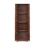 Tall Storage Cabinet with 8 Doors and 4 Shelves, Wall Storage Cabinet for Living Room, Kitchen, W1693111252