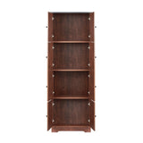 ZUN Tall Storage Cabinet with 8 Doors and 4 Shelves, Wall Storage Cabinet for Living Room, Kitchen, W1693111252