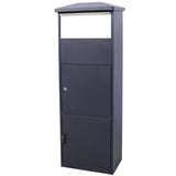 ZUN Large Package Delivery Parcel Mail Drop Box for Porch, Floor Lockable Drop Slot Mail Box with Parcel W465P188059