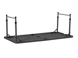 4 Foot Adjustable Height Folding Plastic Table, Black 79504561