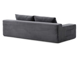 Memory Foam Cloud Loveseat Sofa, 2 in 1 Convertible Folding Couch Bed, No Assembly Compressed W2677P395127