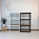 ZUN Storage Rack Shelving Unit Storage Shelf Steel Garage Utility Rack 4-Shelf Adjustable Shelves Heavy 48668987