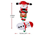 7.5FT Lighted Christmas Inflatable Decoration, Inflatable Hanging Santa & Reindeer & Snowman, Funny 27715236