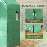 2-piece greenhouse replacement cover, 4.7'x 4.7'x 6.4 'white and green 80768348