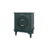 Hollow-Carved 3 Drawer Dresser Storage Chest with Metal Handles For Living Room Bedroom W688P145776