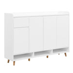 ZUN ON-TREND Sleek and Contemporary Shoe Cabinet with Adjustable Shelves, Minimalist Home Organizer with WF321211AAK