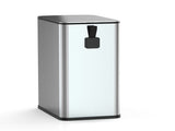 Bathroom Trash Can, 2.6 Gallon Stainless Steel, Step Garbage Bin with Soft Close Lid, Silver 56733340