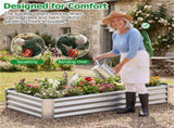 Galvanized Steel Raised Garden Bed 631 Ft Outdoor Planter Box for Vegetables Flowers Herbs 94947348