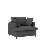 37" Oversized Single Seat Sofa Module for Modular Sectional Sofa,Wide Seat Chenille Armchair with N723P189877E
