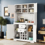 ZUN Coffee Bar Cabinet Kitchen Cabinet with Storage, Farmhouse Wine Cabinet with Drawers shelves and 42301581