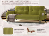 UNITED WE WIN corduroy fabric, comfortable monochrome double sofa, suitable for living rooms and W1568P307270