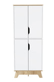 Brinnon Rectangle Kitchen Pantry Light Oak and White B06280617