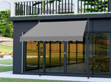 78.7"D x 47.2"W x"H Retractable Awning Grey 69364958