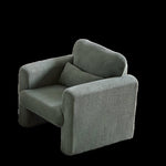 ZUN 33"Corduroy Fabric Single Sofa, Modern Lounge Chairs Single Sofa with Support Pillow, for Apartment, W834P171871