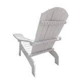 Outdoor or indoor Wood Adirondack chair with an hole to hold umbrella on the arm ,white W2297P143389