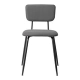 Set of 6 Modern Padded Dining Chairs for Kitchen Bar Office Chair, Grey 96452346