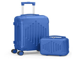Premium 5-Piece ABS Luggage Set with Diamond Pattern & Reinforced Corners 13837498