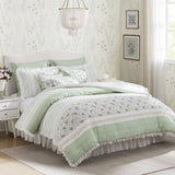 9 Piece Cotton Percale Comforter Set Cal King B035P294111