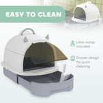 ZUN Cat Litter Box、Cat Litter Box Enclosure 81310924