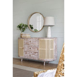57x16x33" Tv Console With Cane Doors W2078P179493