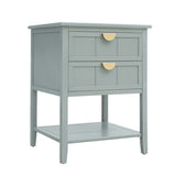 2 Drawer Side table,American style, End table,Suitable for bedroom, living room, study W68882620
